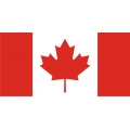 Canada Flag Decal 8" wide by 3.99" high! 